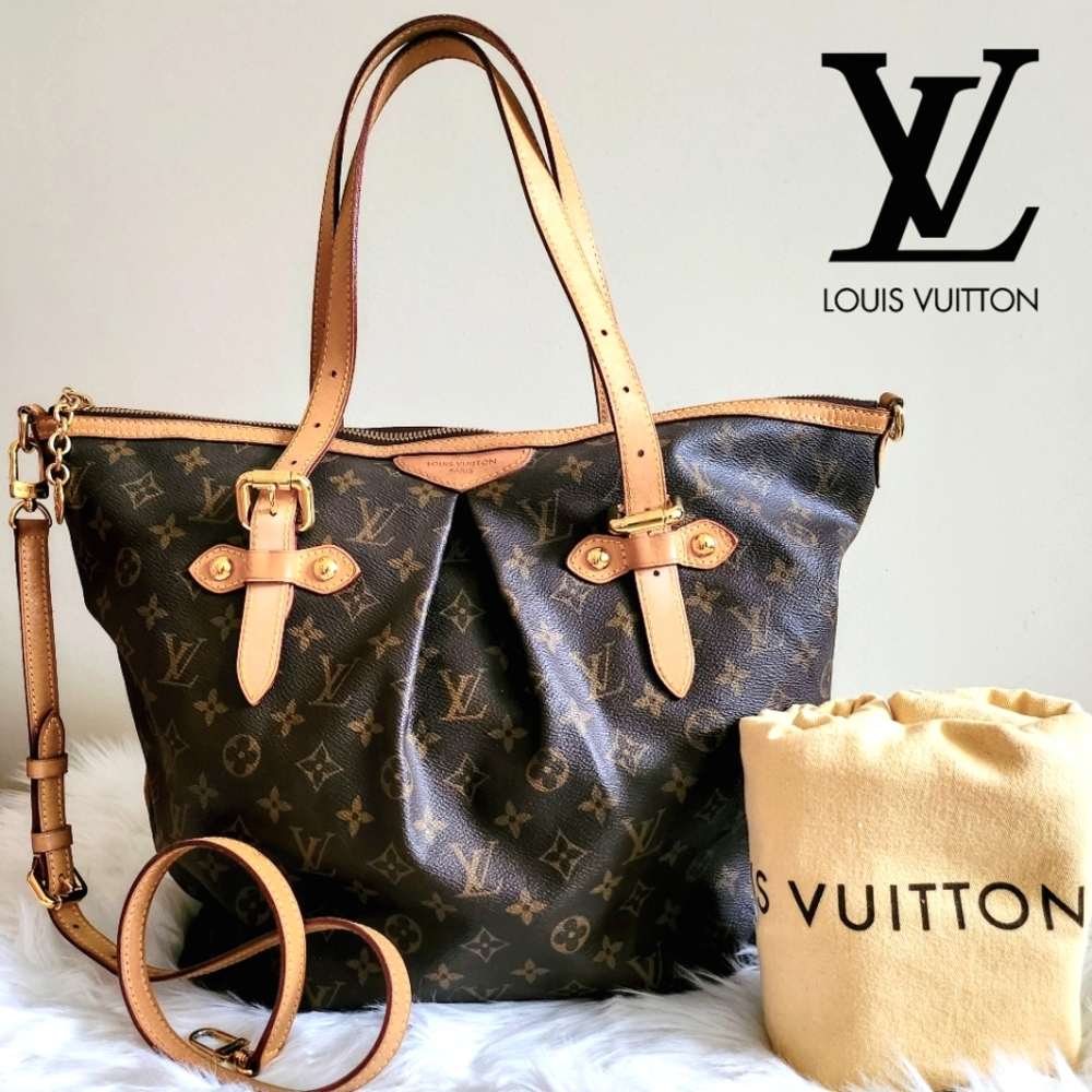 🆙️Louis Vuitton LV Palermo GM Monogram Canvas Tote Hand Bag Purse Crossbody